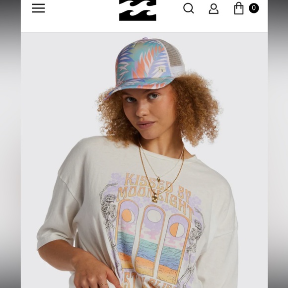 Billabong Heritage Mashup Trucker Hat Lilac Breeze - Picture 7 of 8